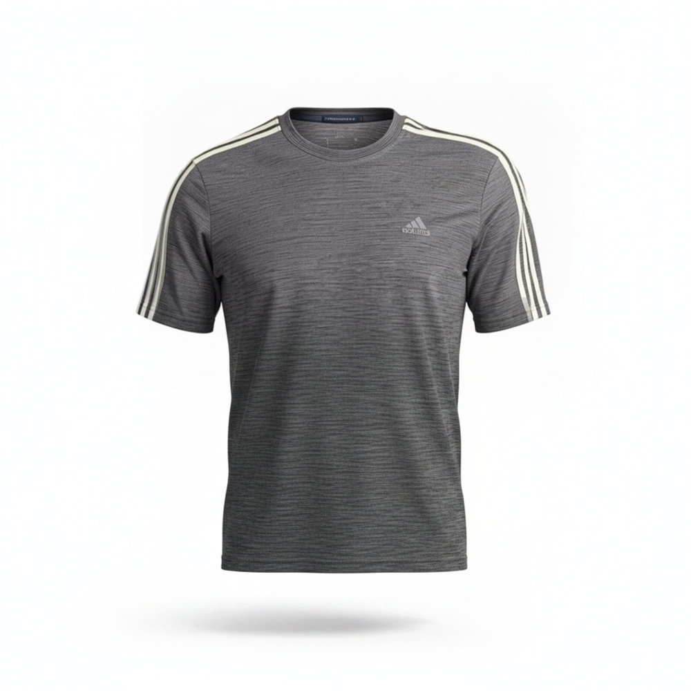 Adidas Men's 3-Stripe aeroready Primegreen T-Shirt Dark Gray